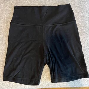 Athleta Black High-Waisted Bike Shorts